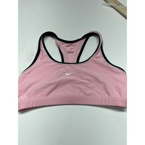 Nike Dri-Fit Size Med Sports Bra Racerback Wireless Pullover Pink yoga